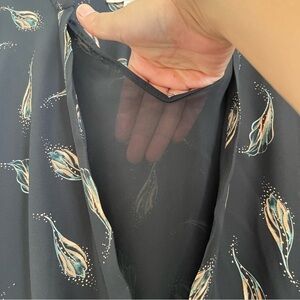 Cooper & Ella Blouse Top Size M black